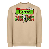 Mushroom soccer mama with leopard Heavyweight Sweatshirt - Zillion Design Studio