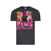 Vintage Black Paws For The Cure Vintage Tee - texasbilliewilder