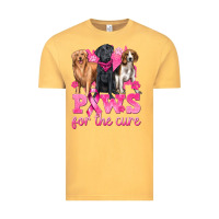 Vintage Mustard Paws For The Cure Vintage Tee - texasbilliewilder