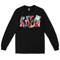 Black adon nurse Long Sleeve Tee - AdoDesignShop