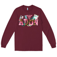 Burgundy adon nurse Long Sleeve Tee - AdoDesignShop