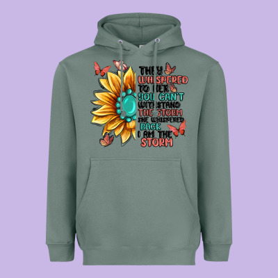 They Whispered To Her You Can't Withstand The Stor Heavyweight Hoodie Designed By Maliassmallbusiness