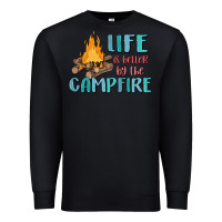 Black life is better by the campfire Premium Sweatshirt - MaliasSmallBusiness