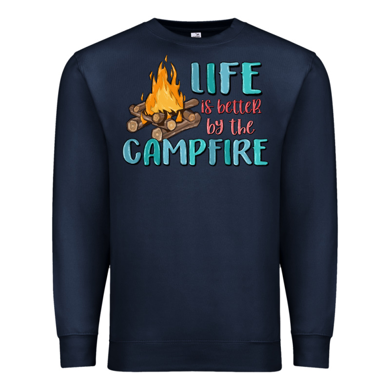 Life Is Better By The Campfire Premium Sweatshirt by MaliasSmallBusiness | Teevron