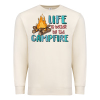 Sandshell life is better by the campfire Premium Sweatshirt - MaliasSmallBusiness