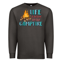 Smoke life is better by the campfire Premium Sweatshirt - MaliasSmallBusiness