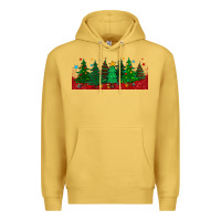 Antique Gold christmas trees libbey glass Premium Hoodie - BundleAndBundleShop