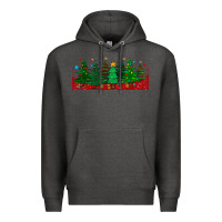 Charcoal Heather christmas trees libbey glass Premium Hoodie - BundleAndBundleShop