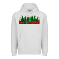 Dove Grey christmas trees libbey glass Premium Hoodie - BundleAndBundleShop