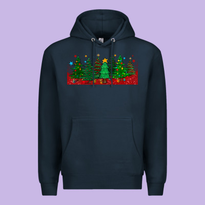 Christmas Trees Libbey Glass Premium Hoodie Designed By Bundleandbundleshop