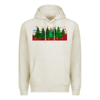 Oatmeal Heather christmas trees libbey glass Premium Hoodie - BundleAndBundleShop