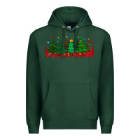 Sports Green christmas trees libbey glass Premium Hoodie - BundleAndBundleShop