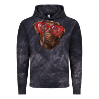 Cloud Black labrador retriever with love glass Vintage Hoodie - RanaPortraitStore