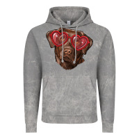 Cloud Rock labrador retriever with love glass Vintage Hoodie - RanaPortraitStore