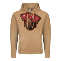 Vintage Camel labrador retriever with love glass Vintage Hoodie - RanaPortraitStore