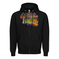 Black trick or treat black Zipper Hoodie - JahusDesignShop