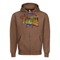 Chestnut trick or treat black Zipper Hoodie - JahusDesignShop
