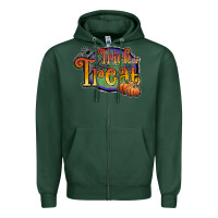 Sports Green trick or treat black Zipper Hoodie - JahusDesignShop