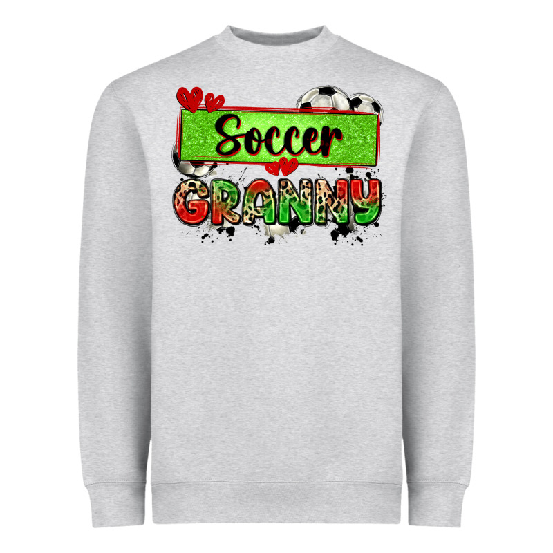 Soccer Granny With Leopard Heavyweight Sweatshirt by Zillion Design Studio | Teevron