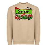 Mushroom soccer granny with leopard Heavyweight Sweatshirt - Zillion Design Studio