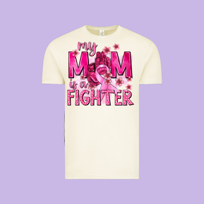 My Mom Is A Fighter With Ribbon Vintage Tee Designed By Texasbilliewilder