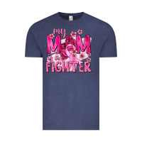 Vintage Denim My Mom Is a Fighter with Ribbon Vintage Tee - texasbilliewilder
