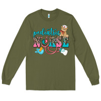 Army Green pediatric nurse Long Sleeve Tee - AdoDesignShop