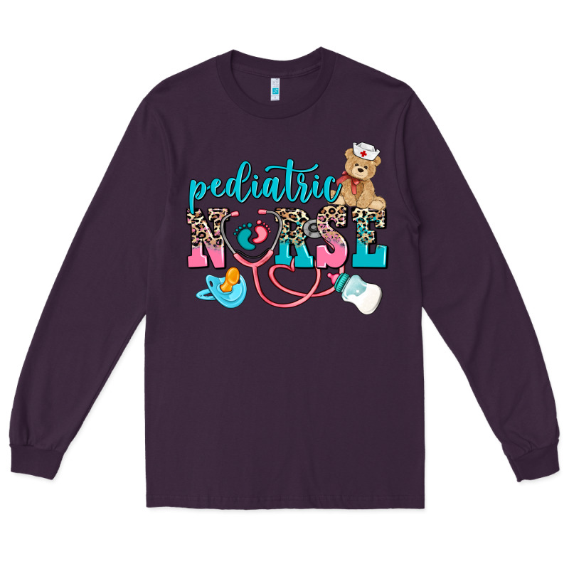 Pediatric Nurse Long Sleeve Tee by AdoDesignShop | Teevron