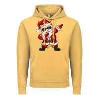 Vintage Mustard dabbing santa with christmas lights Vintage Hoodie - Zillion Design Studio