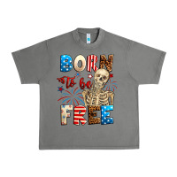 Tornado Born to be free with skeleton 4th of july Urban Heavy Tee - Neo Western