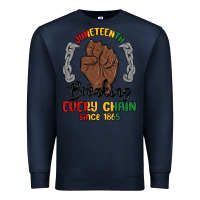 Navy every chain since 1865 juneteenth Premium Sweatshirt - MaliasSmallBusiness