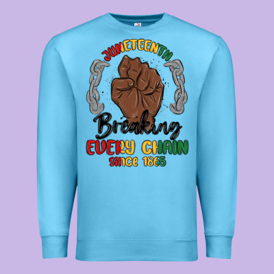 Every Chain Since 1865 Juneteenth Premium Sweatshirt Designed By Maliassmallbusiness