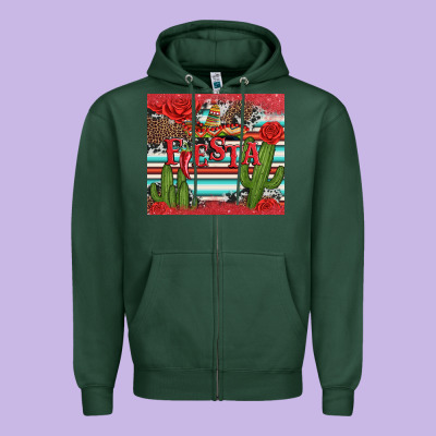 Fiesta With Pepper Zipper Hoodie Designed By Artiststas