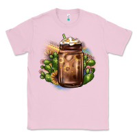 Bubblegum Pink sunflower coffee cup cactus Classic Tee - JahusDesignShop