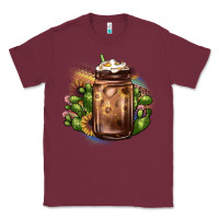 Burgundy sunflower coffee cup cactus Classic Tee - JahusDesignShop