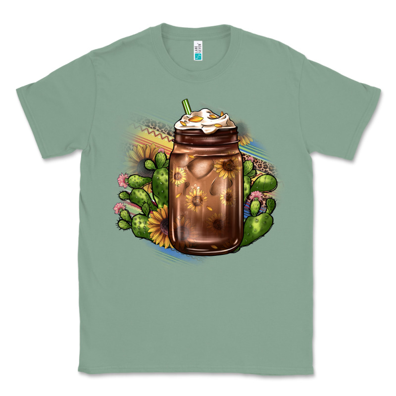 Sunflower Coffee Cup Cactus Classic Tee by JahusDesignShop | Teevron