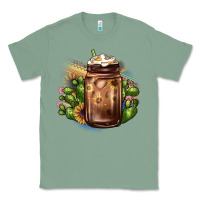 Sage sunflower coffee cup cactus Classic Tee - JahusDesignShop