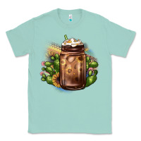 Seafoam sunflower coffee cup cactus Classic Tee - JahusDesignShop