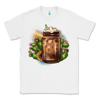 White sunflower coffee cup cactus Classic Tee - JahusDesignShop