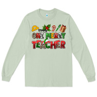 Matcha one merry teacher Long Sleeve Tee - AdoDesignShop