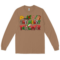 Toasted Coconut one merry teacher Long Sleeve Tee - AdoDesignShop