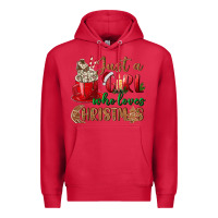 Cardinal just a girl who loves christmas Premium Hoodie - BundleAndBundleShop