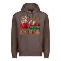 Coffee just a girl who loves christmas Premium Hoodie - BundleAndBundleShop