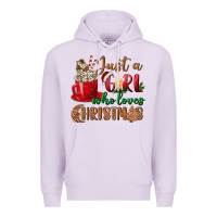 Lilac just a girl who loves christmas Premium Hoodie - BundleAndBundleShop