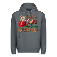 Rock just a girl who loves christmas Premium Hoodie - BundleAndBundleShop