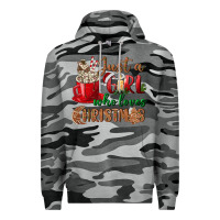 Slate Camo just a girl who loves christmas Premium Hoodie - BundleAndBundleShop