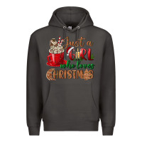 Smoke just a girl who loves christmas Premium Hoodie - BundleAndBundleShop