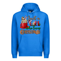 True Royal just a girl who loves christmas Premium Hoodie - BundleAndBundleShop