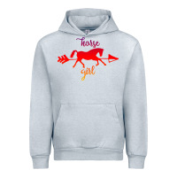 Heather Grey Horse Girl Urban Hoodie - Bettercallsaul