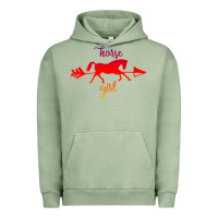 Pigment Oil Green Horse Girl Urban Hoodie - Bettercallsaul